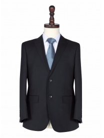 羊毛西服正裝男士商務(wù)休閑修身西裝藏青