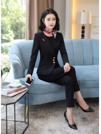 女式短款三?？畚餮b黑色