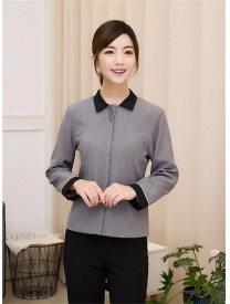 保潔服翻領(lǐng)深灰